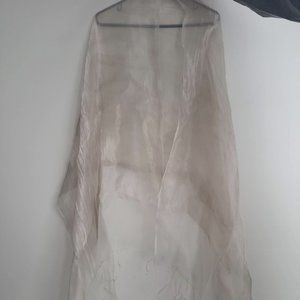 Sheer Silk Shawl Coverup